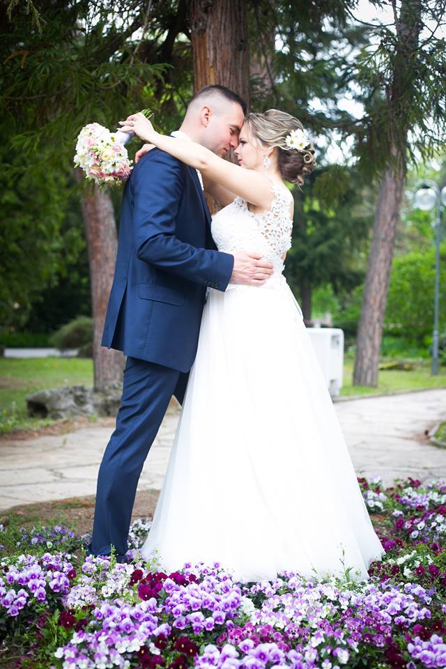Real nevesta Alenka v šatách Dalmira od HADASSA