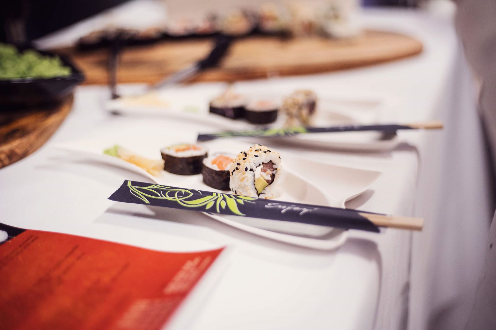 Wedding show sushi